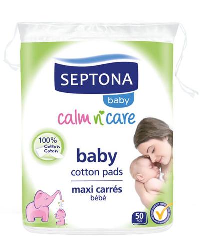 Septona Baby płatki kosmetyczne dla niemowląt wykonane w 100% z bawełny 50 sztuk zdjęcie