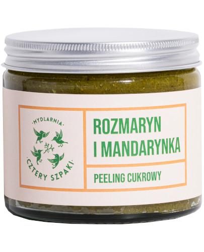 Mydlarnia Cztery Szpaki peeling cukrowy Rozmaryn Mandarynka 250 ml zdjęcie