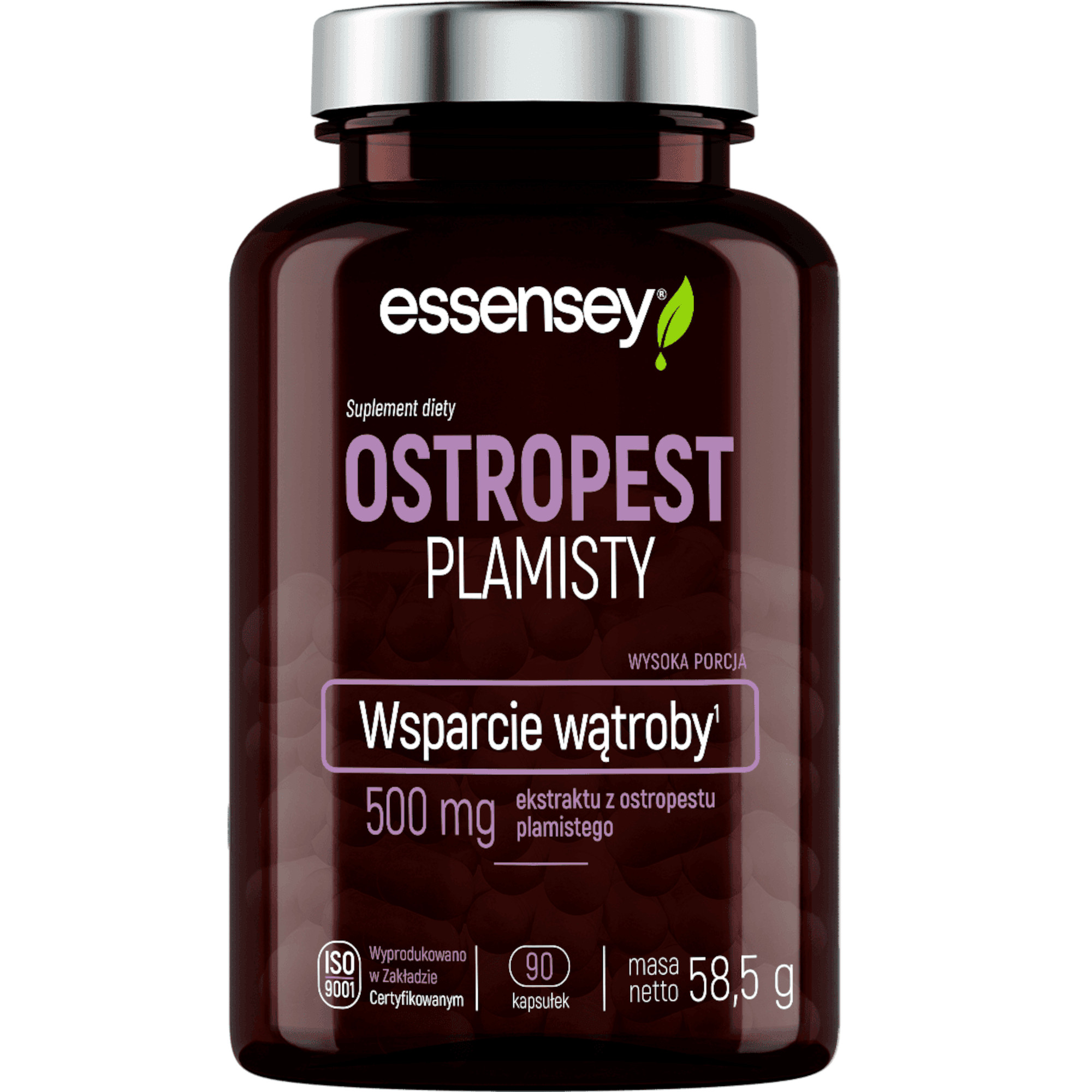 Essensey Ostropest Plamisty, kapsułki, 90 sztuk zdjęcie