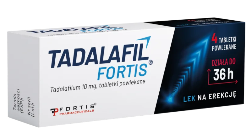 Tadalafil Fortis 10 mg, 4 tabletki zdjęcie