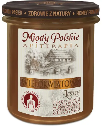 Miody Polskie miód wielokwiatowy leśny 400 g zdjęcie