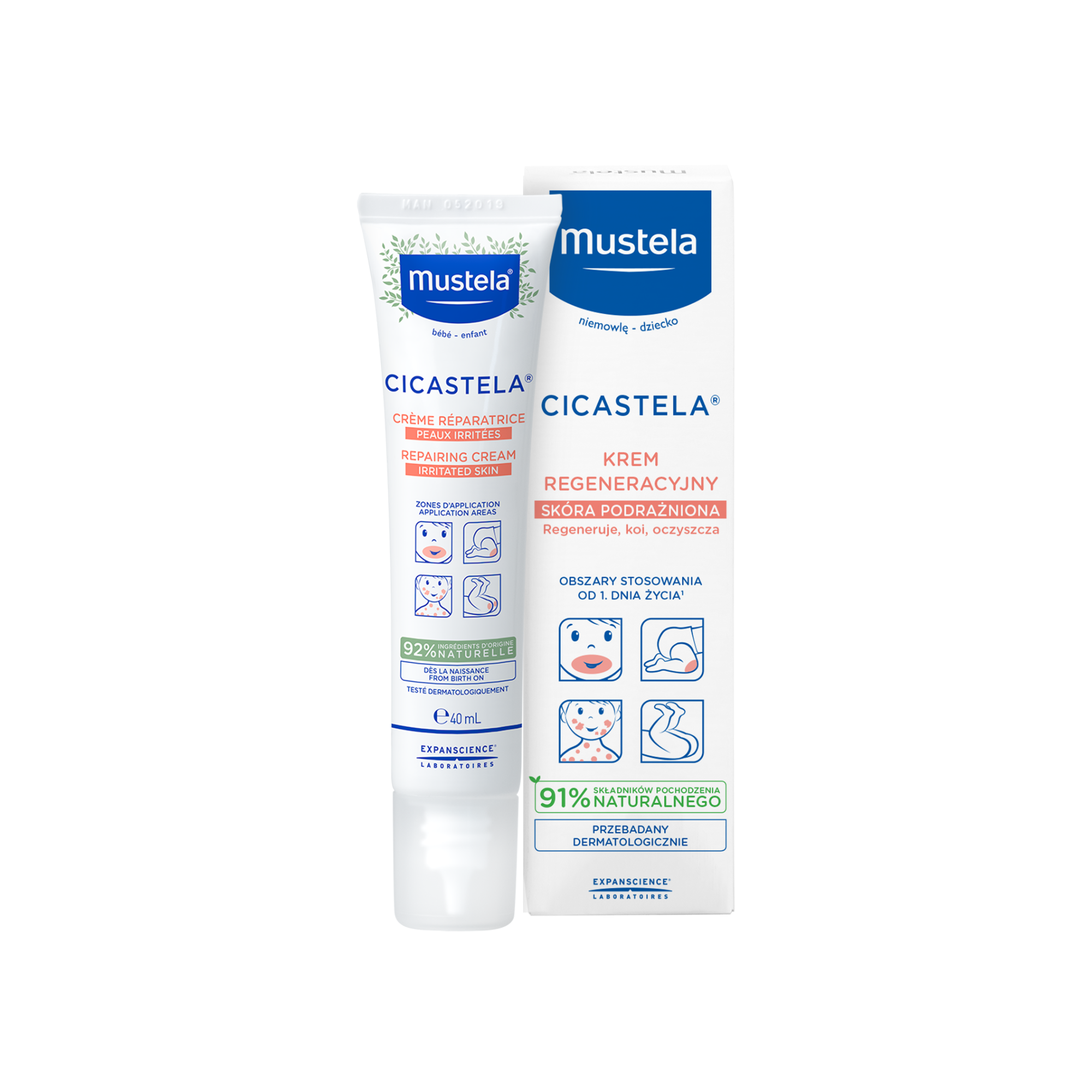 MUSTELA CICASTELA Krem regeneracyjny - 40 ml zdjęcie