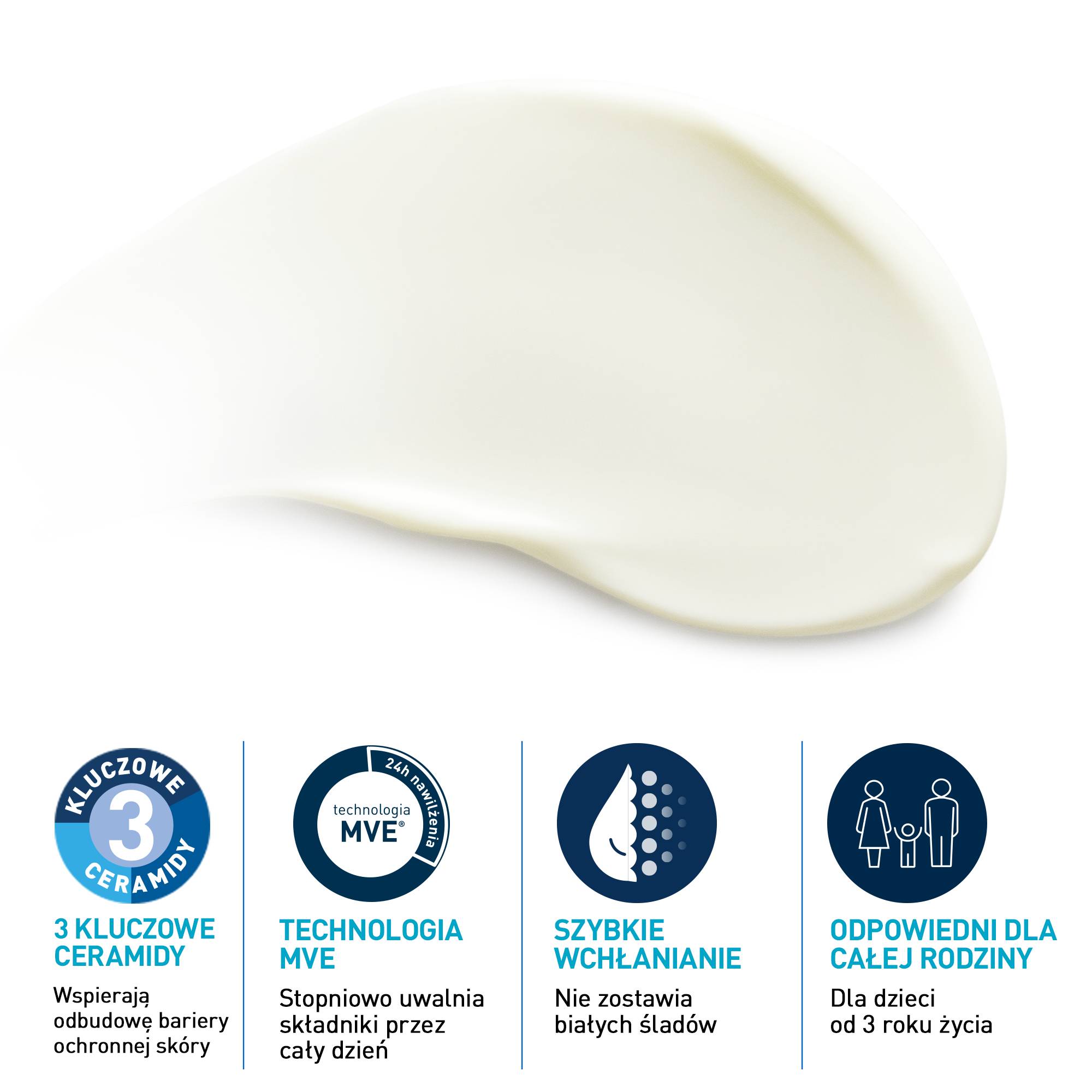 Cerave Sun, niewidoczny nawilżający balsam przeciwsłoneczny SPF 30, 75 ml