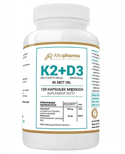 Altopharma Witamina K2 + D3 - 120 kaps. - cena, opinie, właściwości zdjęcie