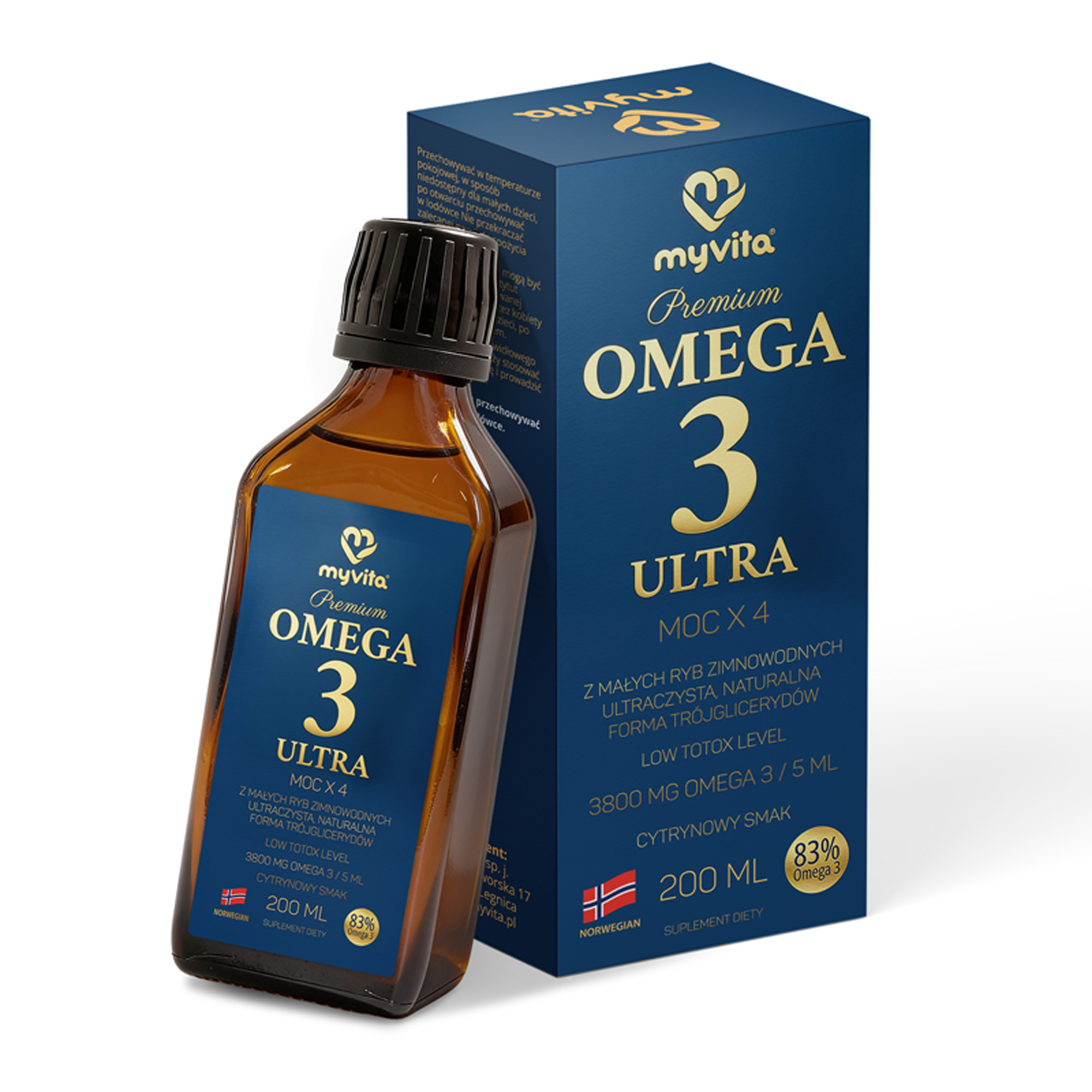 MyVita, Omega 3 Ultra w płynie, 200 ml zdjęcie