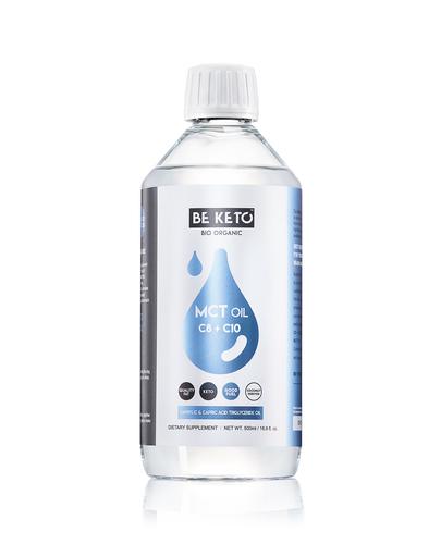 BeKeto MCT Oil Liquid C8 + C10, 500 ml, cena, wskazania, składniki zdjęcie