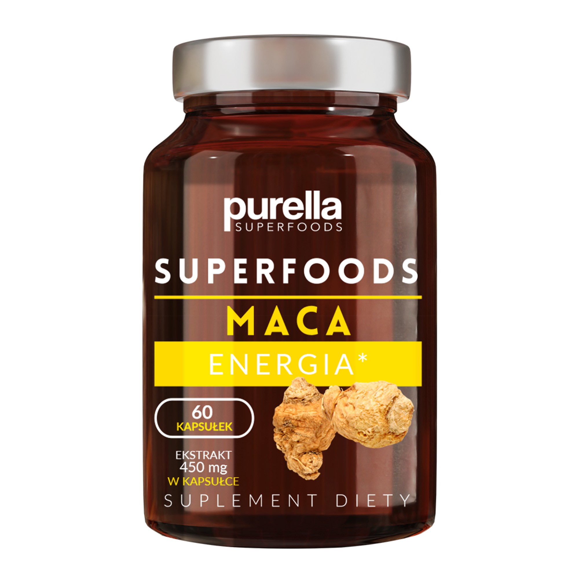 Purella Superfoods Maca Energia 60 kapsułek zdjęcie