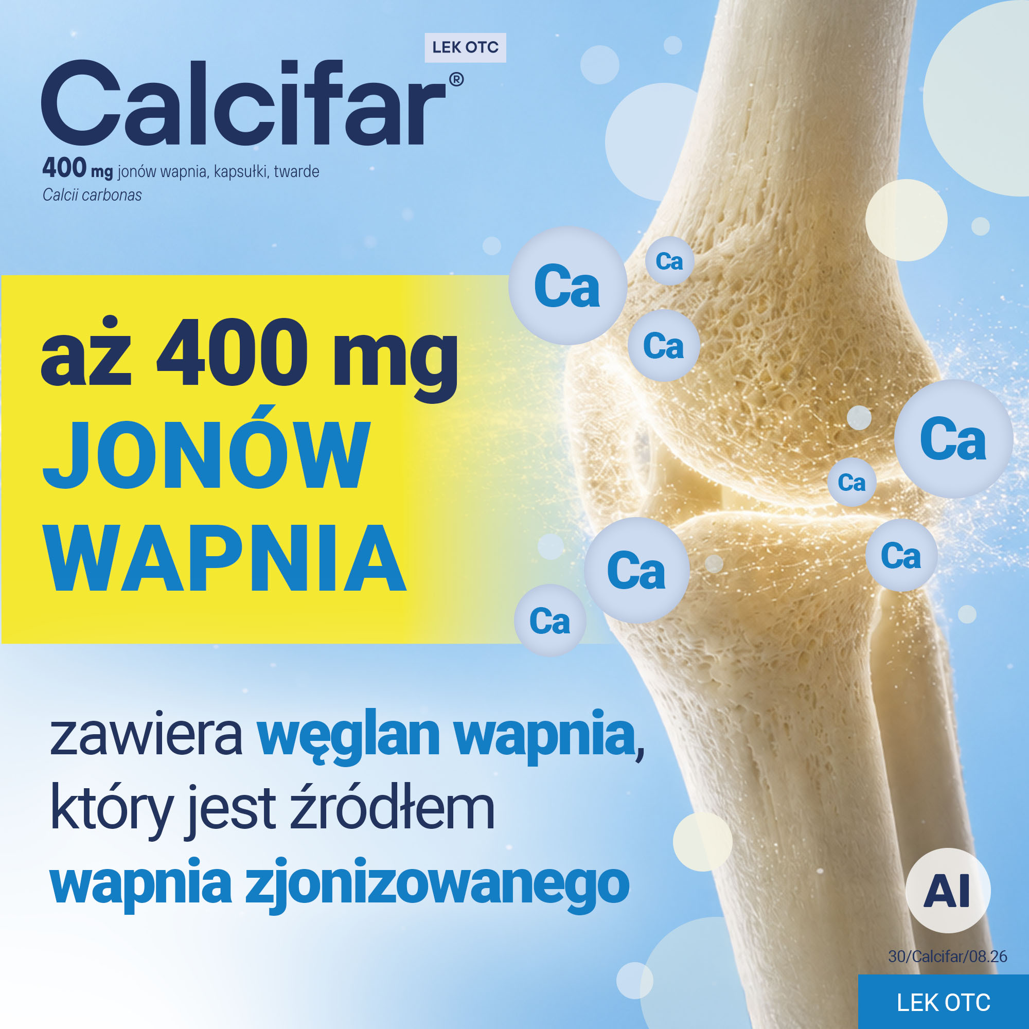 Calcifar 400 mg, 100 kapsułek