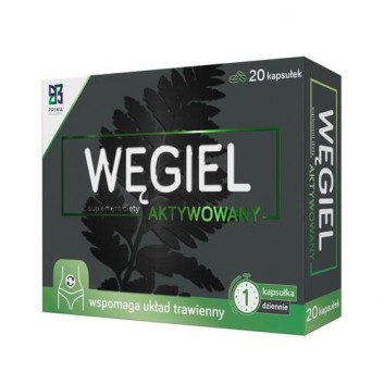 Węgiel aktywowany 20 kapsułek