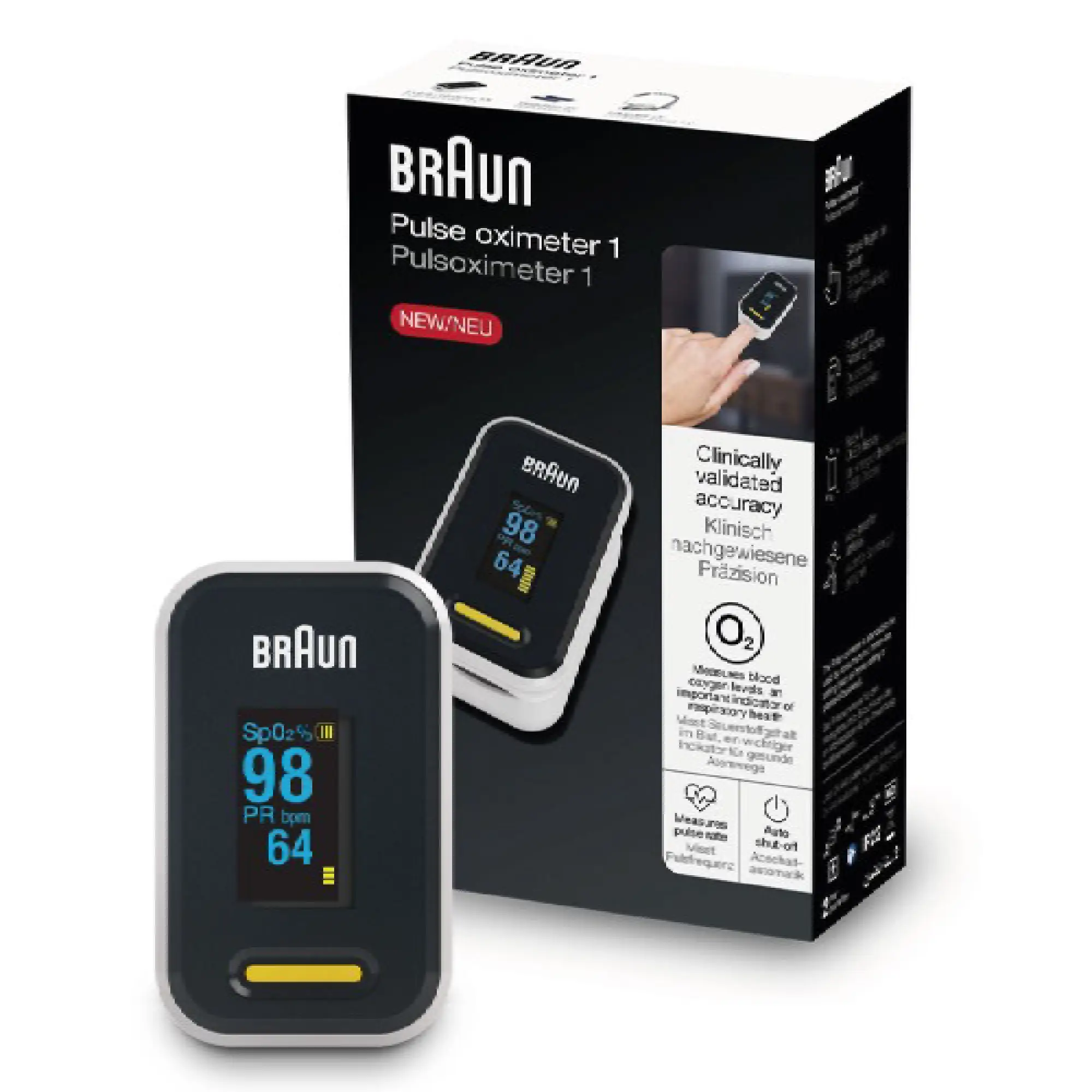 Braun Pulse oximeter 1 Pulsoksymetr, 1 sztuka