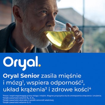 Oryal Senior smak pomarańczowy 20 tabletek musujących