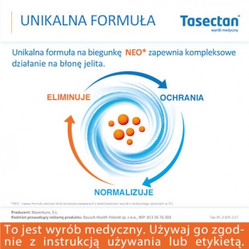 Tasectan 250mg proszek do stosowania u dzieci 20 saszetek