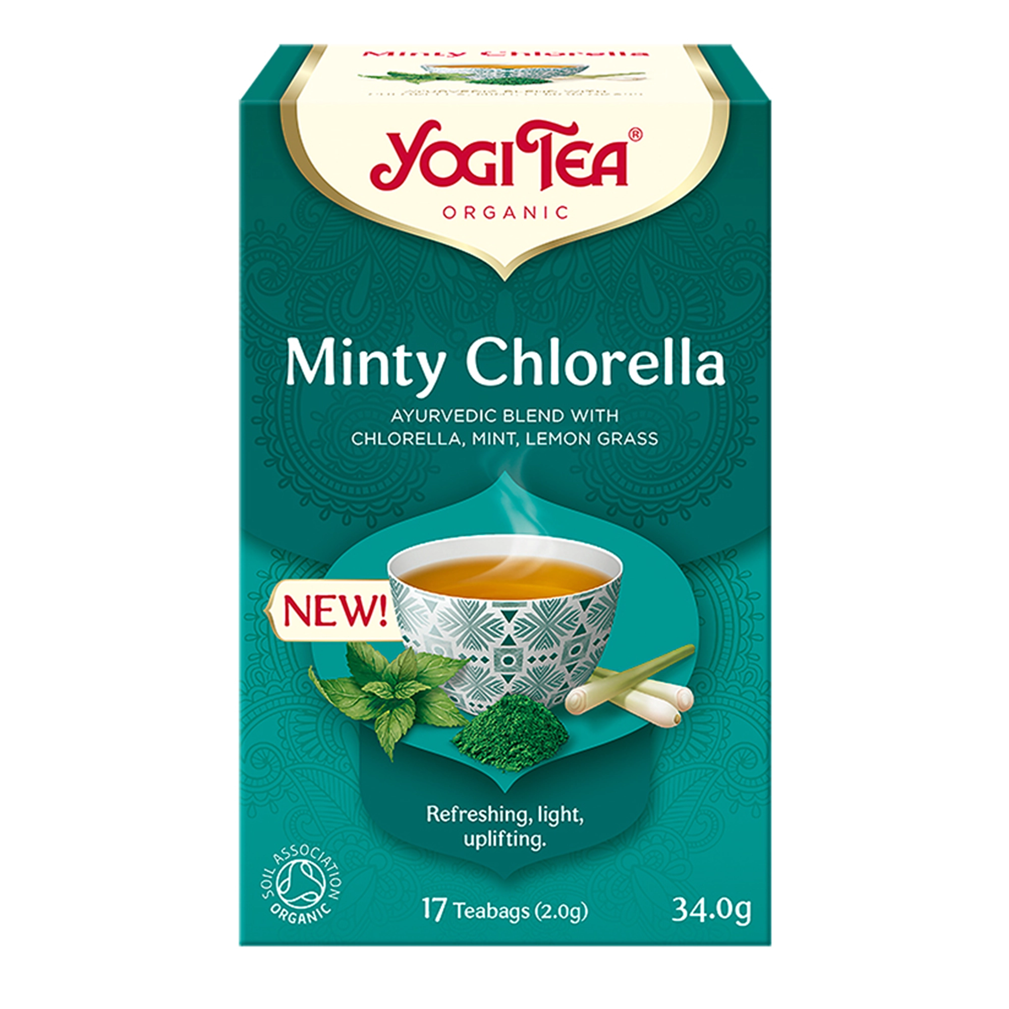 Yogi Tea Organic MINTY CHLORELLA Miętowa chlorella BIO - 17 sasz. zdjęcie