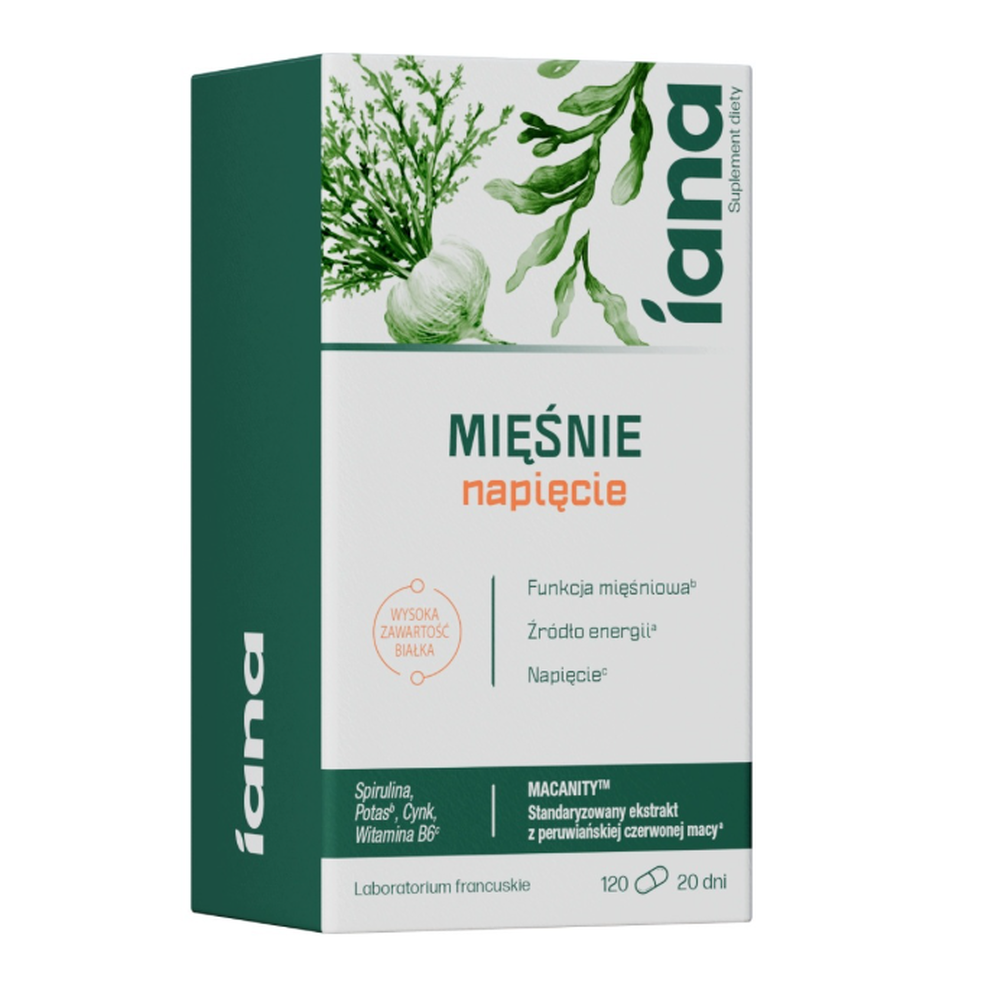 Iana Mięśnie Napięcie, 120 tabletek zdjęcie