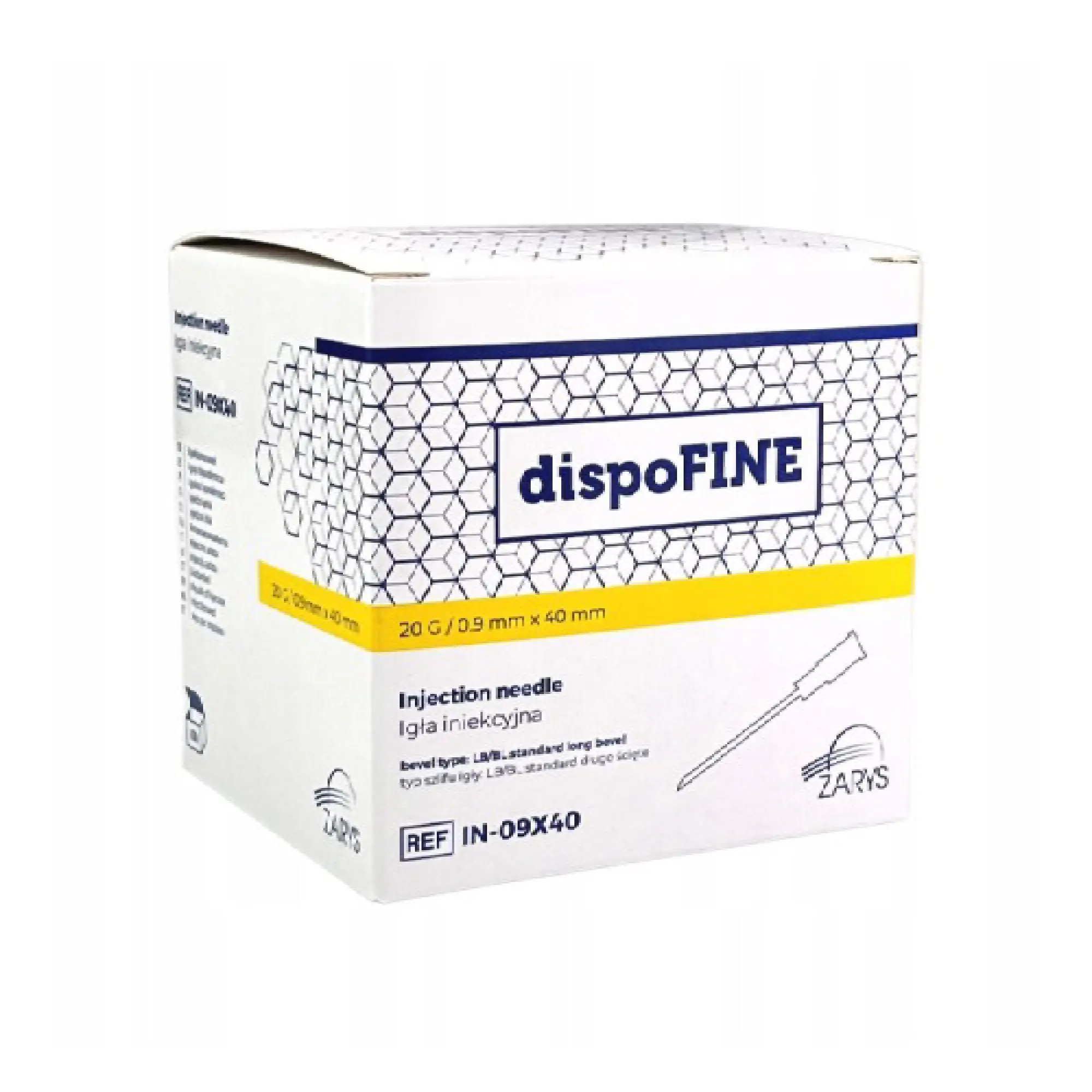 dispoFine Igła iniekcyjna 20G 0,9 x40 mm, 100 sztuk zdjęcie