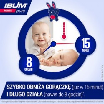 Ibum Forte Pure, 200 mg/5 ml, zawiesina bez aromatów i barwników, 100 ml