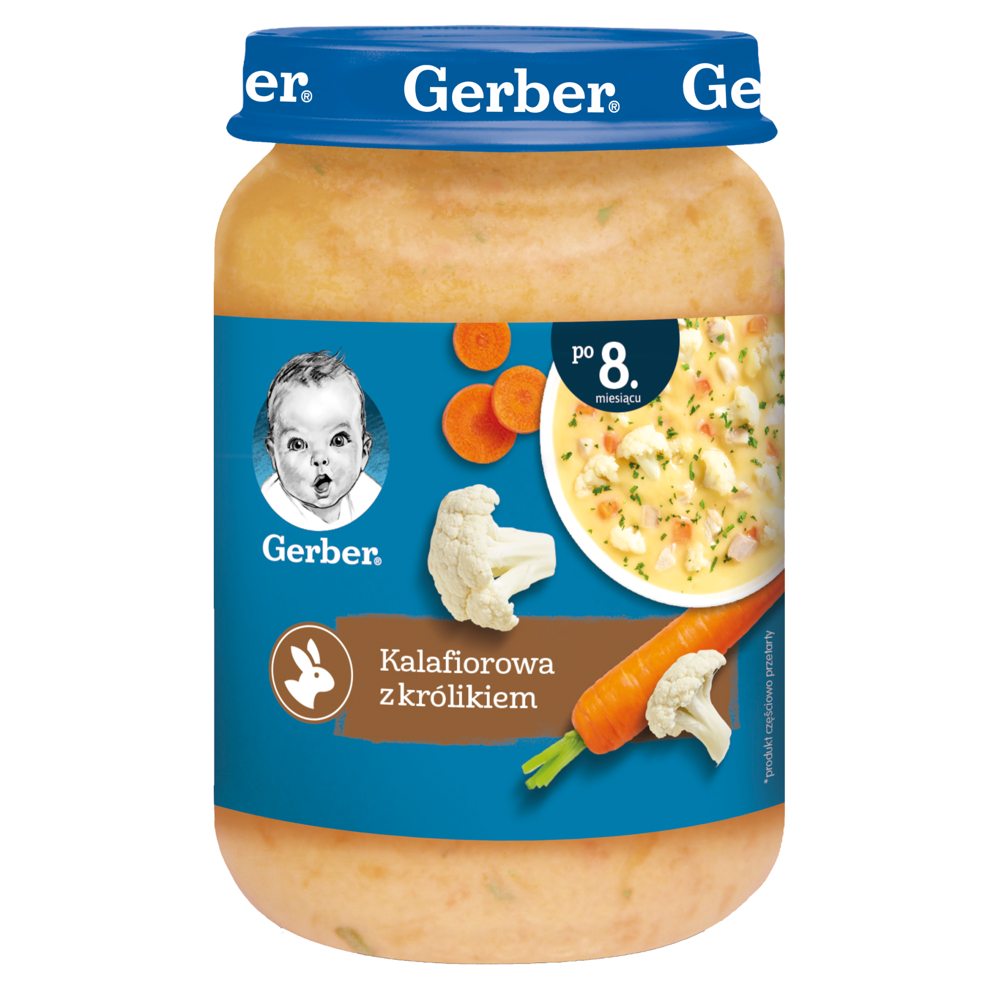 GERBER Kalafiorowa z królikiem po 8 miesiącu - 190 g zdjęcie