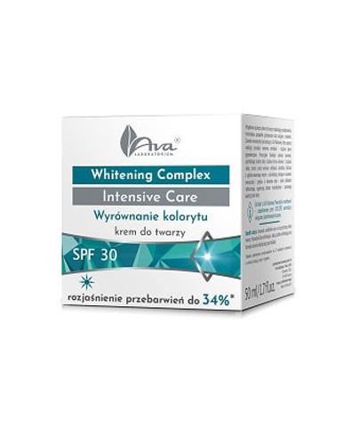 Ava Whitening Complex Intensive Care Wyrównanie kolorytu krem do twarzy Spf 30 - 50 ml - cena, opinie, skład zdjęcie