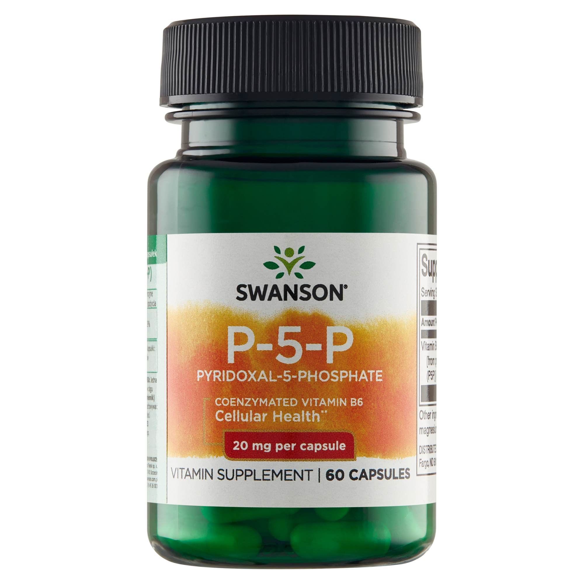 SWANSON Witamina B-6 25 mg  ( p-5-p), 60 kapsułek zdjęcie