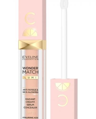 EVELINE Wonder Match Lumi Luksusowy korektor rozświetlający do twarzy z SPF 15, Nr 15, 6,8 ml zdjęcie