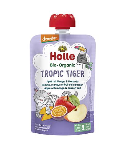 Holle Mus owocowy Tropikalny tygrys jabłko z mango i marakują - 100 g zdjęcie