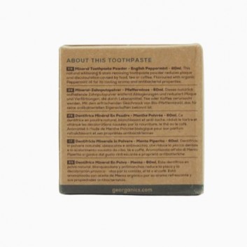 Georganics, Proszek do czyszczenia zębów, English Peppermint, 60 ml