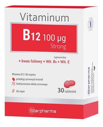 Starpharma Vitaminum B12 Strong 100 µg 30 tabletek zdjęcie