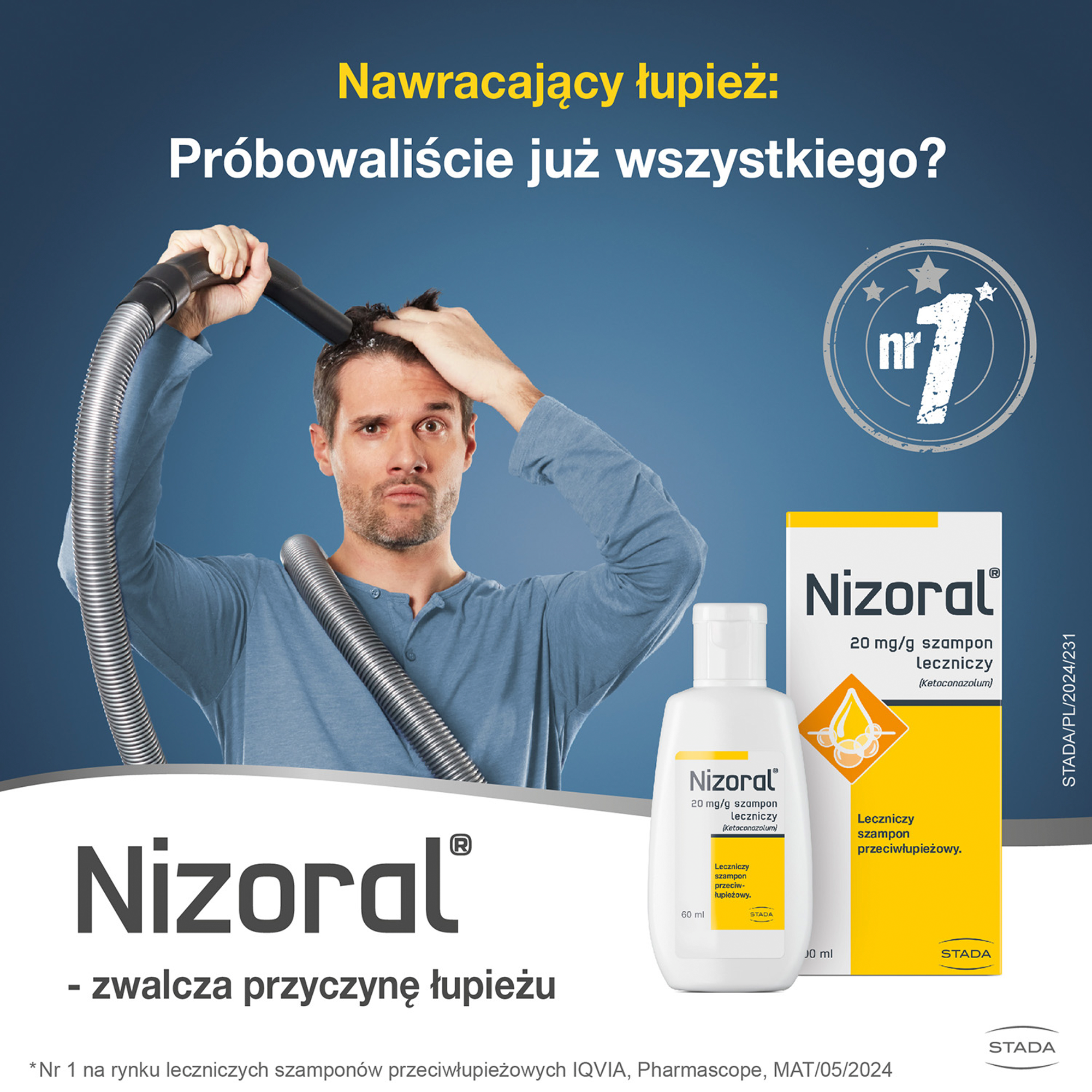 Nizoral 20 mg/g szampon przeciwłupieżowy 60 ml