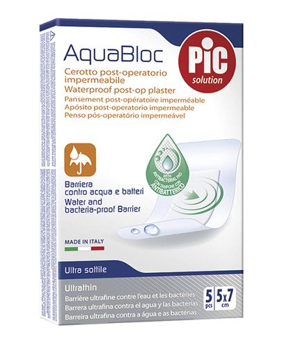 Pic Solution AquaBloc Plaster pooperacyjny z antybakteryjnym opatrunkiem 5 x 7 cm, 5 sztuk zdjęcie
