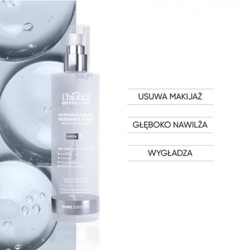 Lbiotica Estetic Clinic Pure Estetic krok 1 płyn micelarny oczyszczająco-rozświetlający 200 ml
