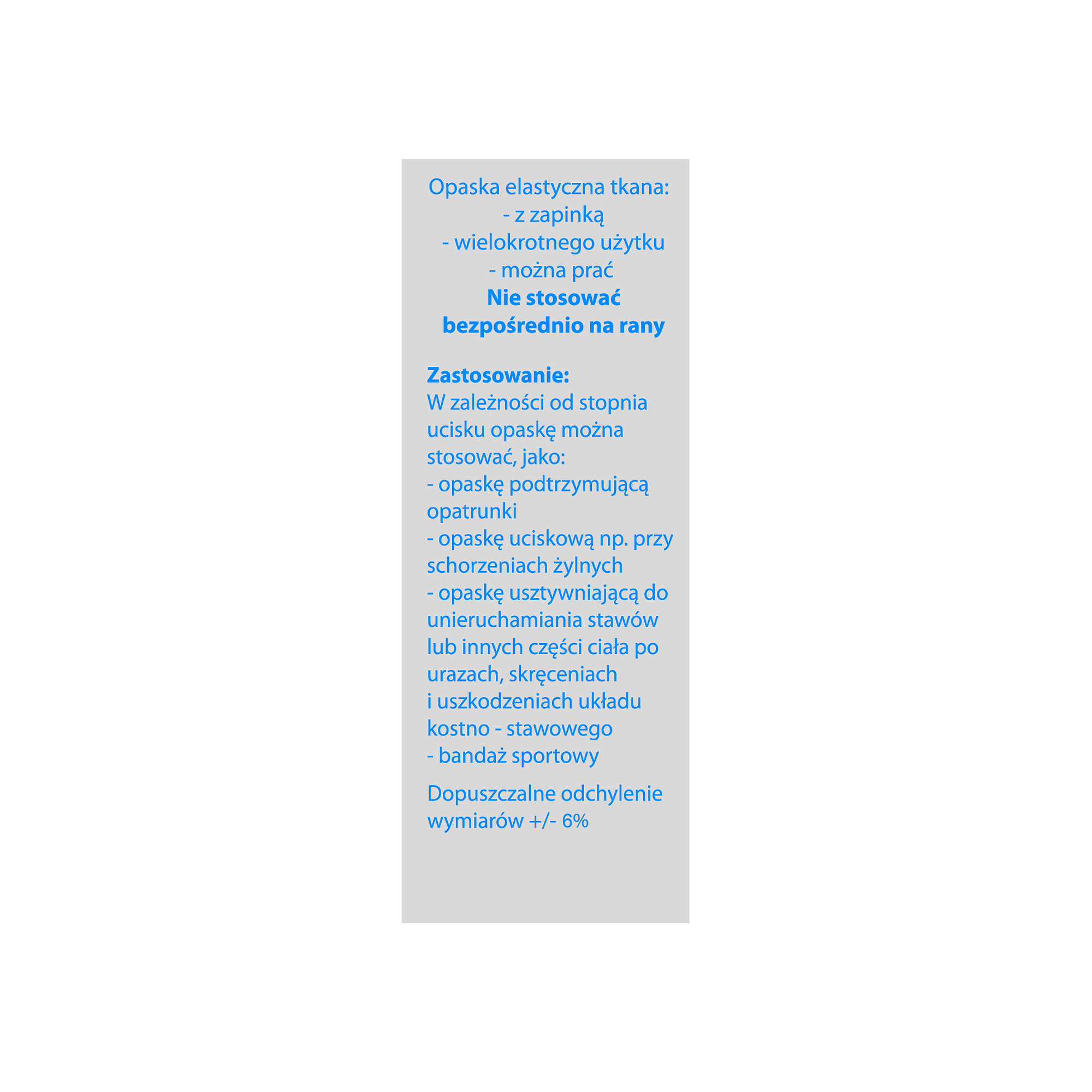 Viscoplast Opaska elastyczna z zapinką 5 m x 10 cm, 1 sztuka