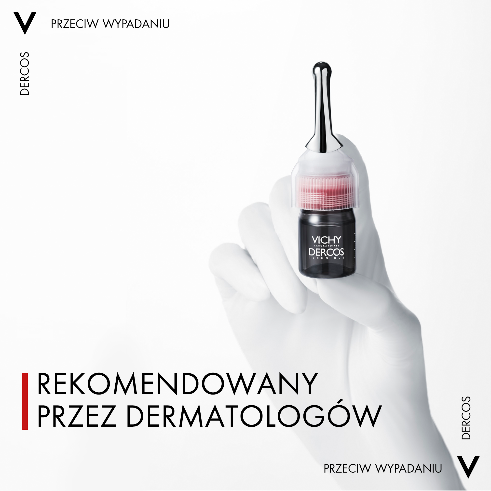 Vichy Dercos Aminexil Clinical 5, kuracja przeciw wypadaniu włosów dla mężczyzn, 21 ampułek
