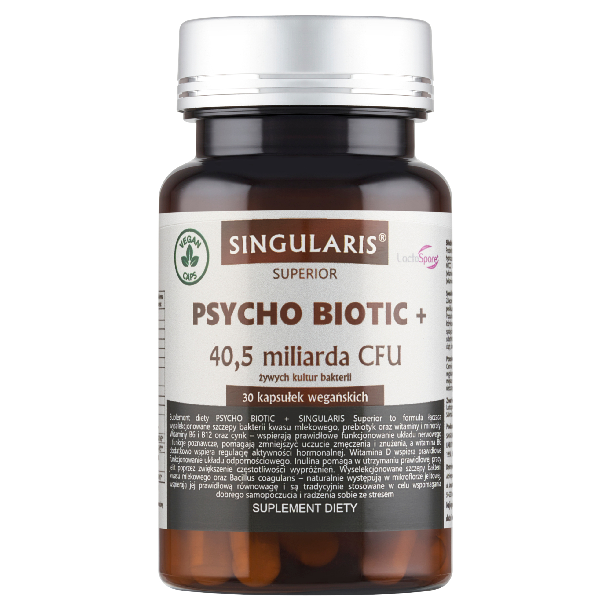 Singularis Superior Kapsułki psycho biotic +, kapsułki, 30 sztuk zdjęcie