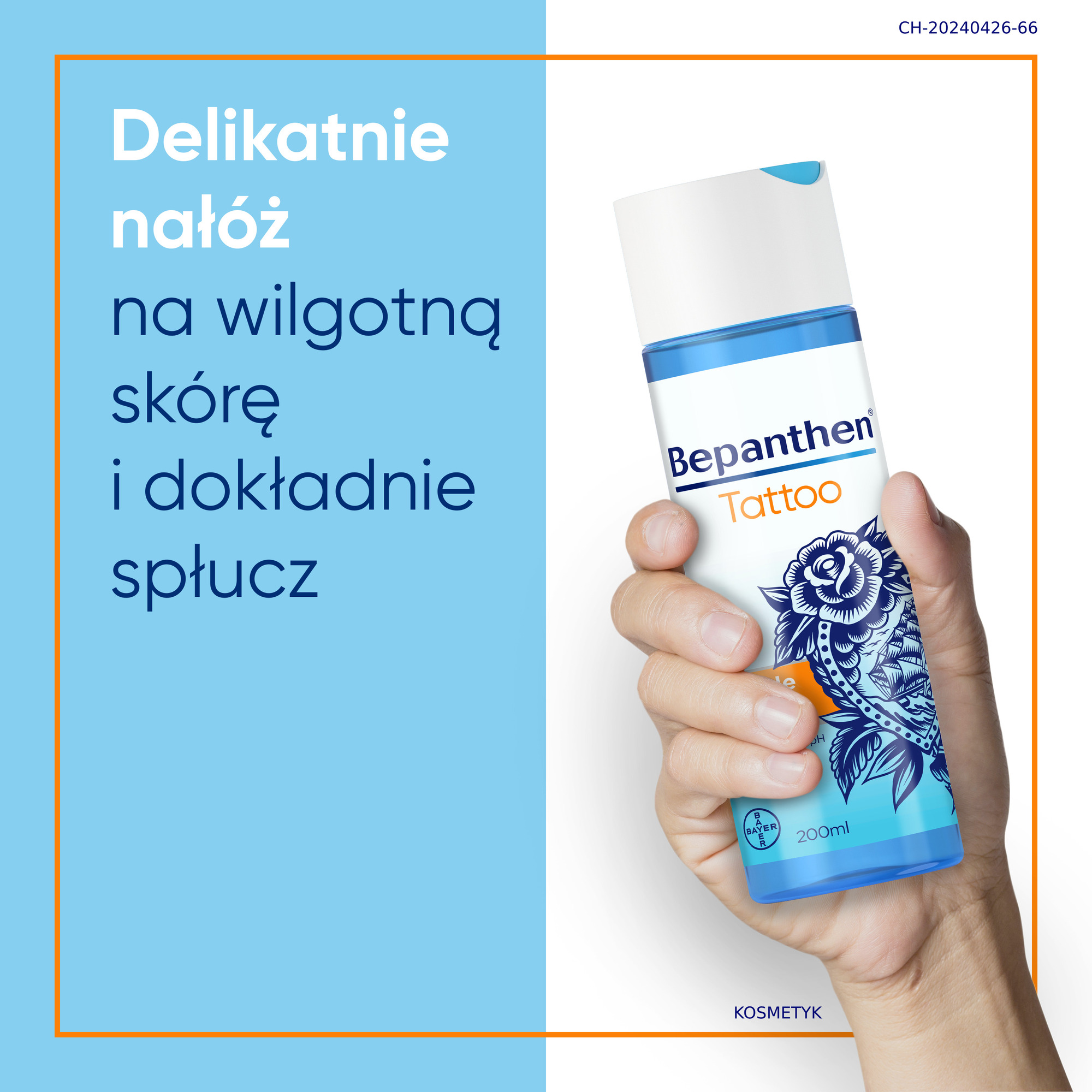 Bepanthen Tattoo Żel do mycia delikatny wytatuowana skóra 200 ml