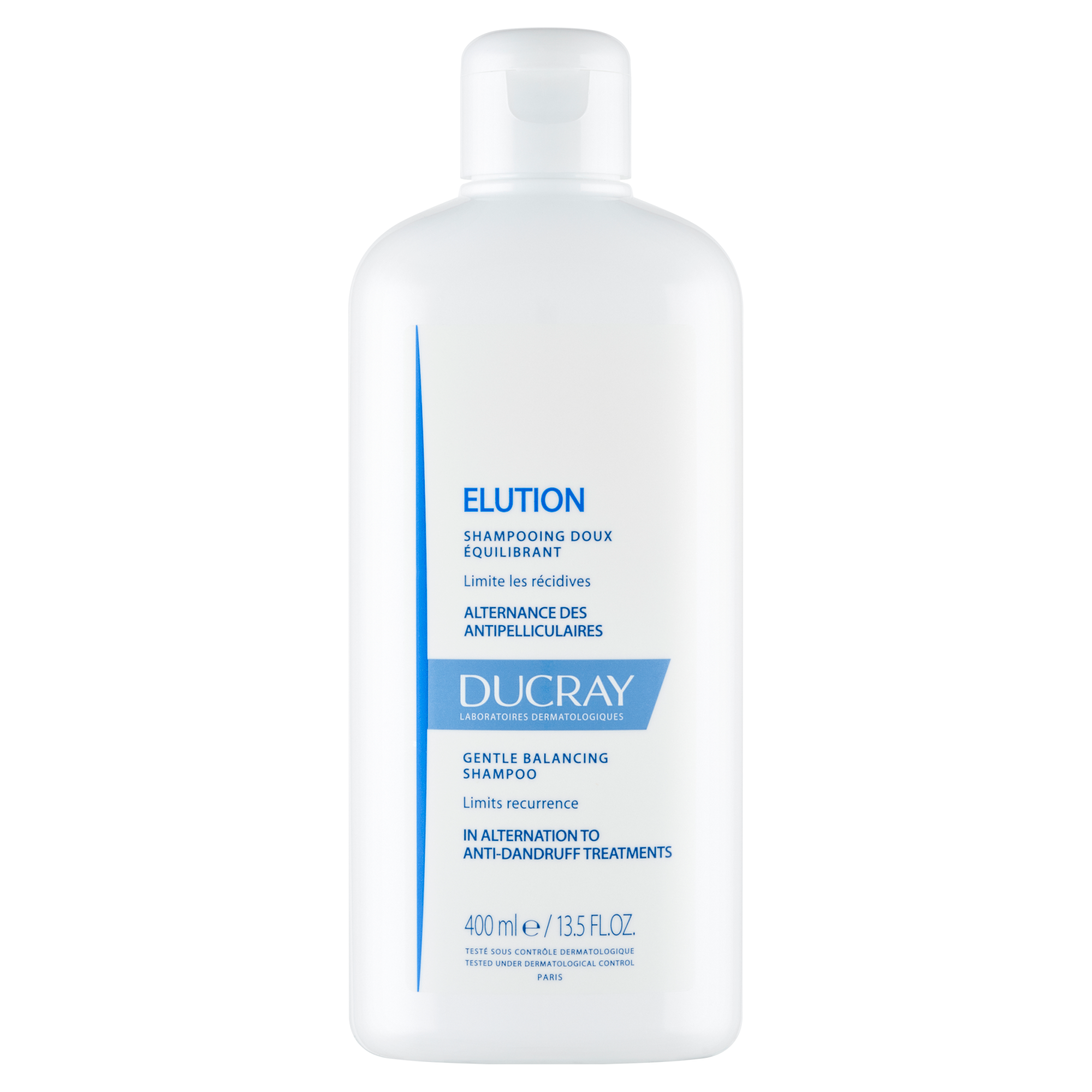 DUCRAY ELUTION Delikatny szampon przywracający równowagę skórze głowy w kuracjach przeciwłupieżowych, 400 ml zdjęcie