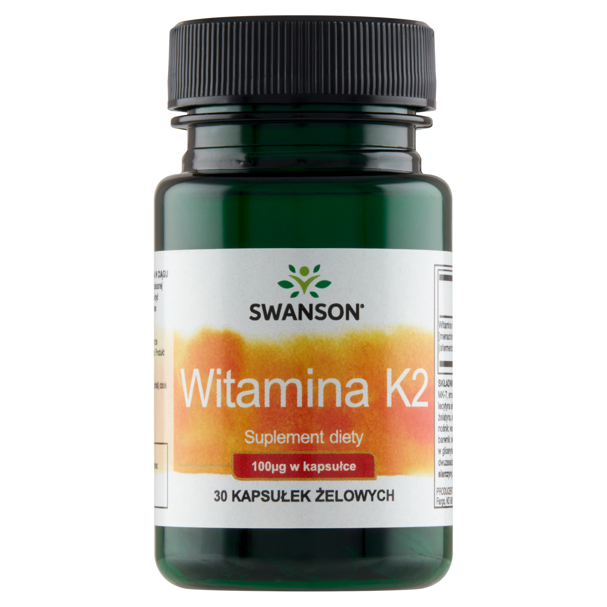 Swanson Witamina K2 naturalna 100 µg 30 kapsułek zdjęcie