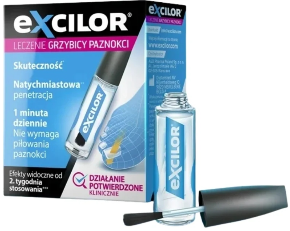 Excilor leczenie grzybicy paznokci płyn 3,3 ml zdjęcie