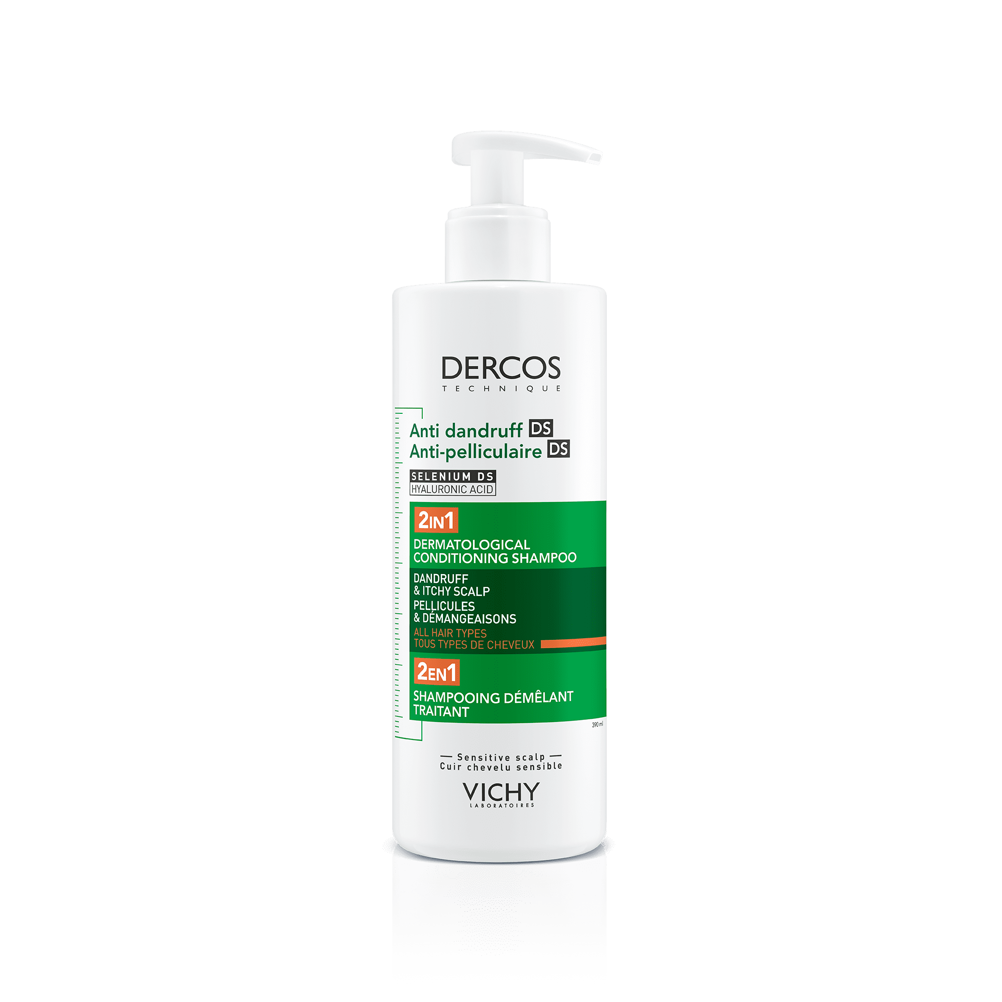 Vichy Dercos DS Szampon przeciwłupieżowy do każdego rodzaju włosów z odżywką 2w1, 390 ml zdjęcie