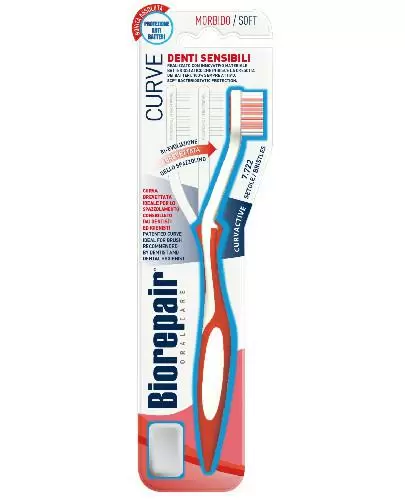 Biorepair Curve zakrzywiona szczoteczka do zębów wrażliwe zęby 1 sztuka zdjęcie
