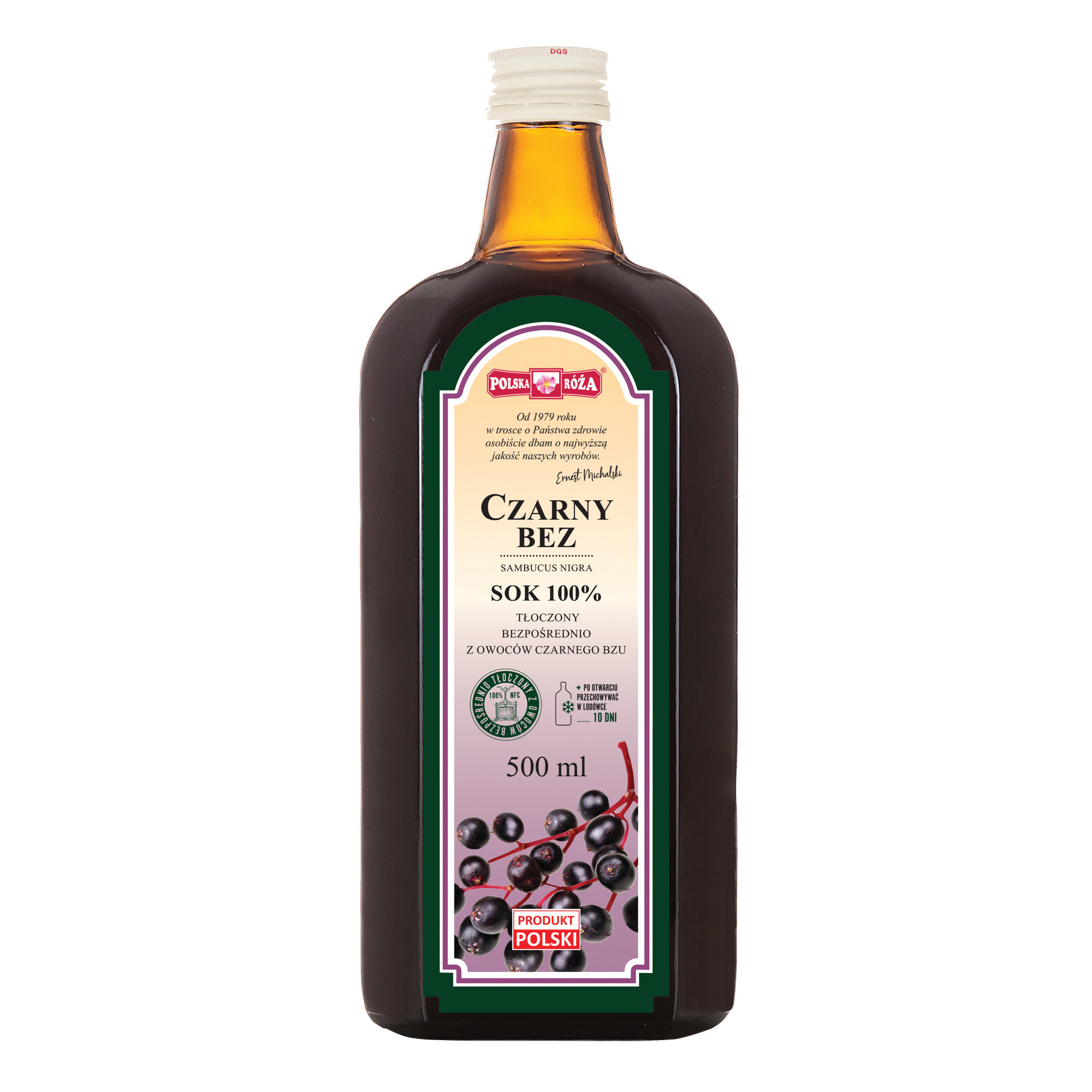 Polska Róża, Sok z czarnego bzu, 500 ml zdjęcie