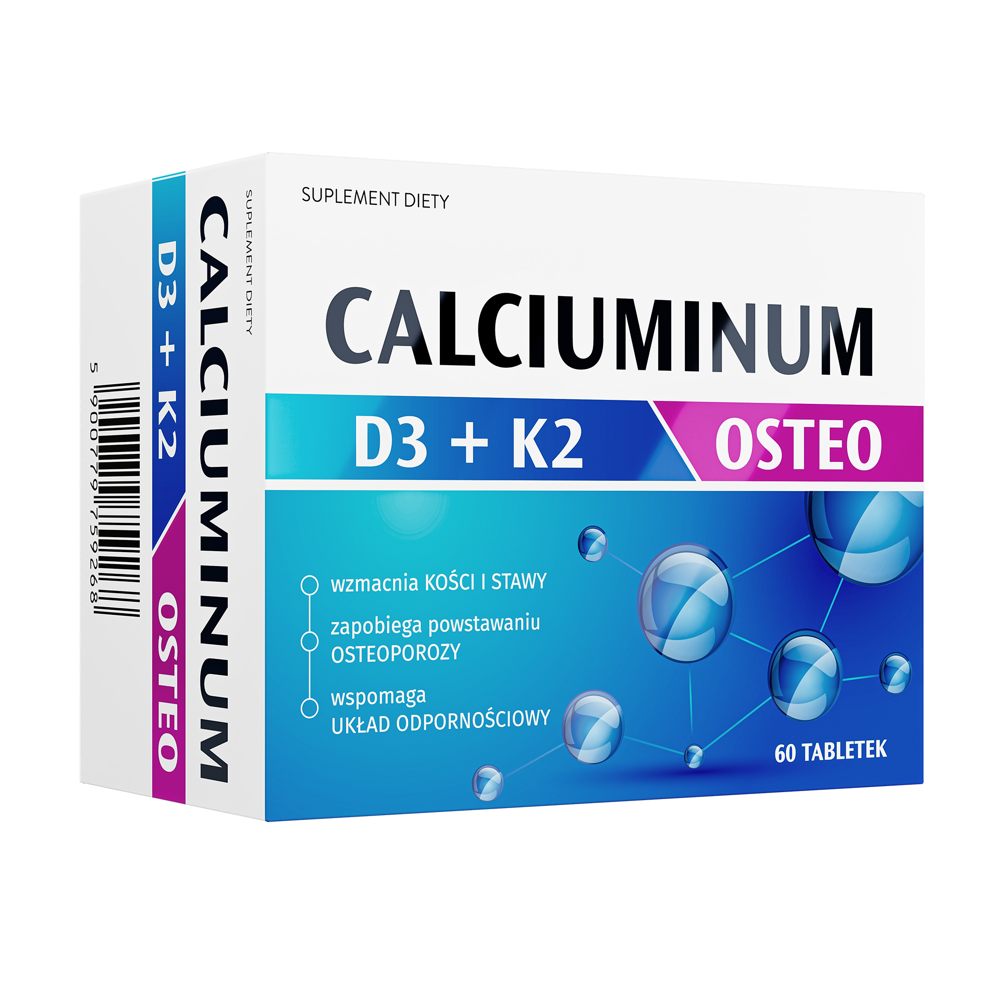 Calciuminum Osteo D3 + K2, 60 tabletek