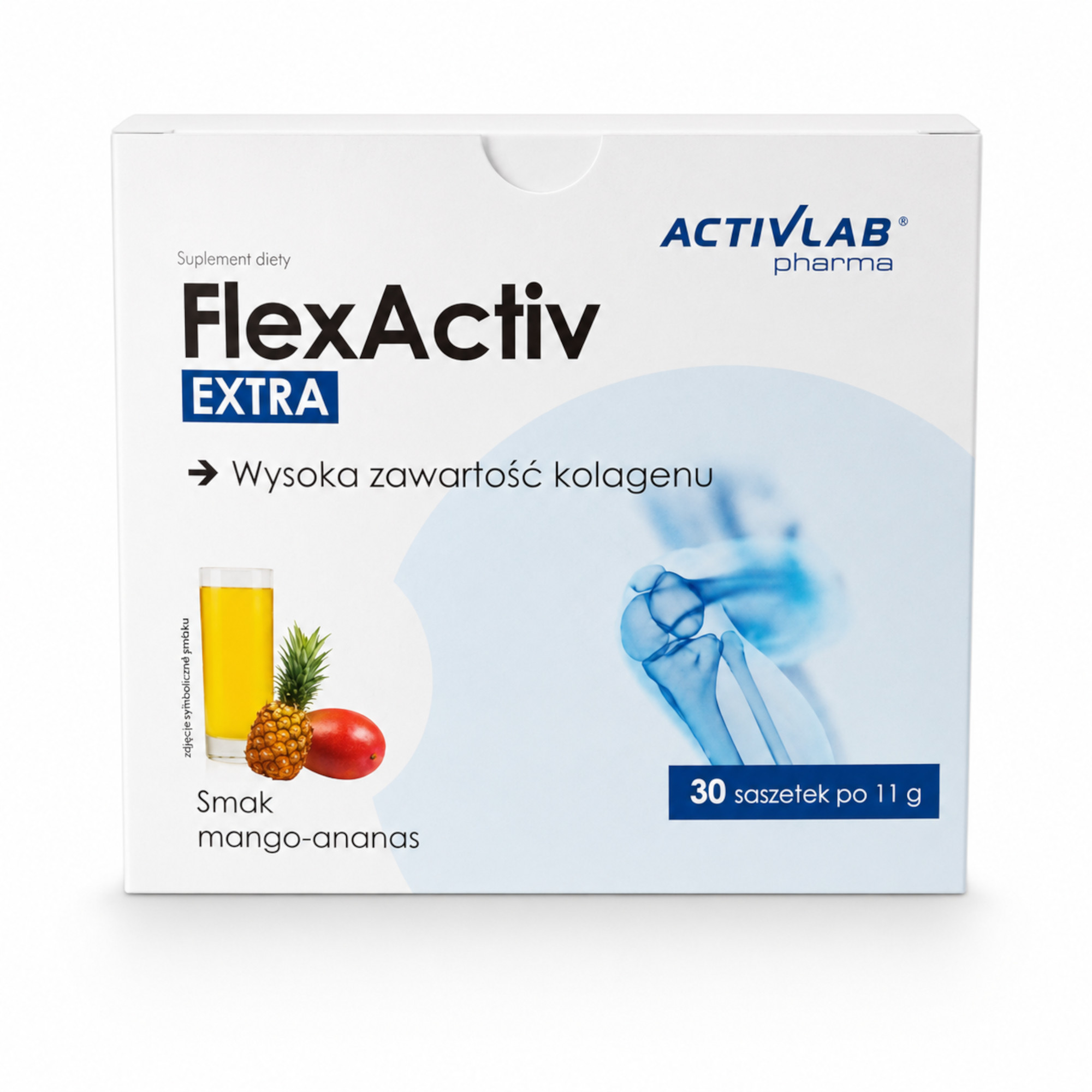 FlexActiv EXTRA smak mango-ananas, saszetki, 30 sztuk zdjęcie
