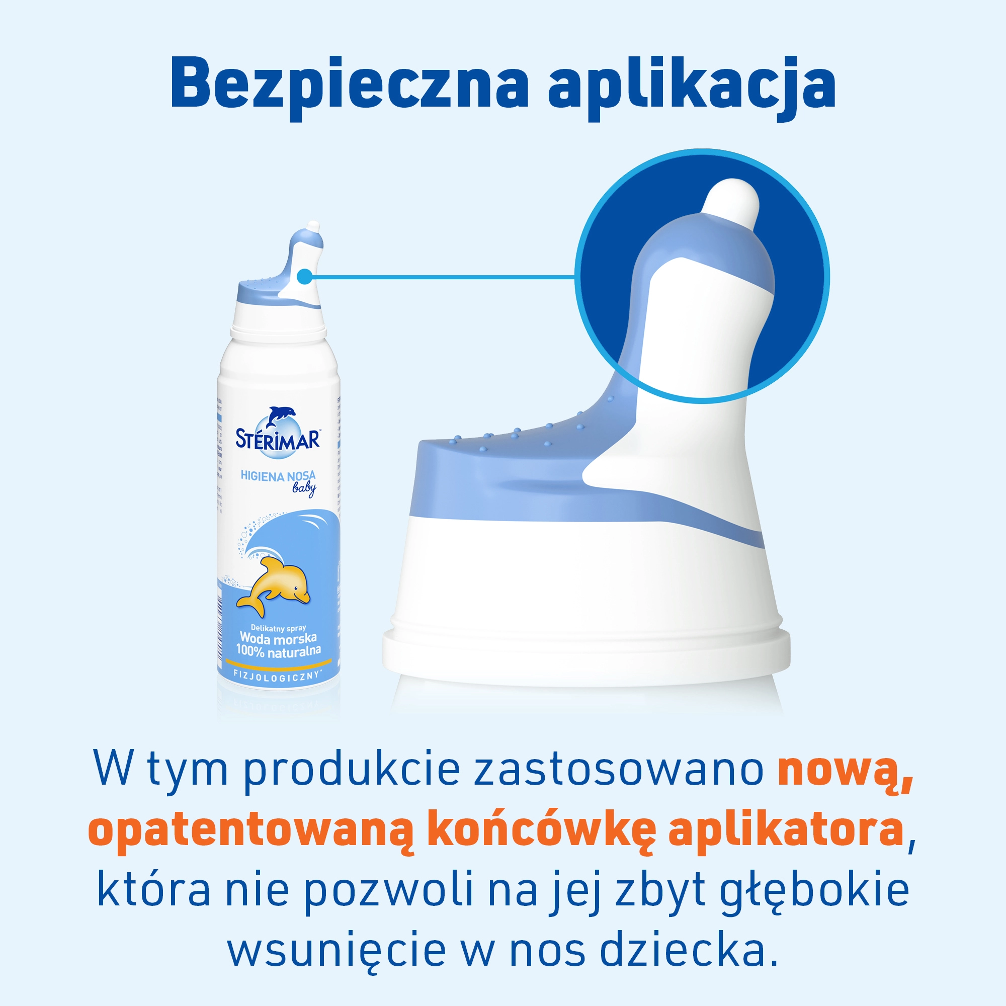 Sterimar Baby, Higiena nosa, fizjologiczny roztwór wody morskiej, dla dzieci 0-3, 100 ml