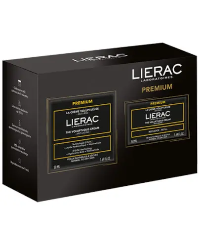 Lierac Premium bogaty krem przeciwzmarszczkowy 50 ml + bogaty krem przeciwzmarszczkowy Refill 50 ml [ZESTAW] zdjęcie