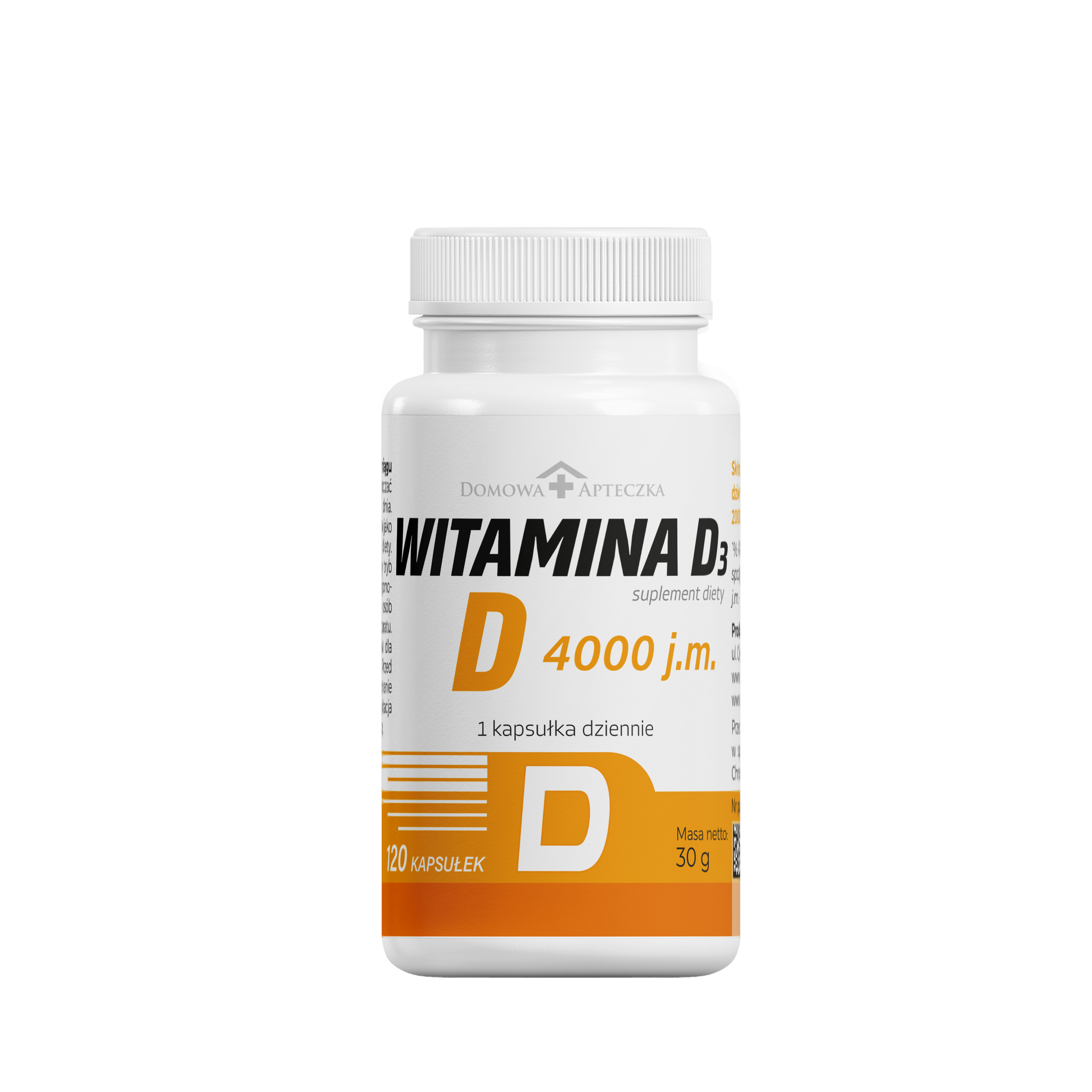 Domowa Apteczka Witamina D3 4000 j.m., 120 kapsułek zdjęcie