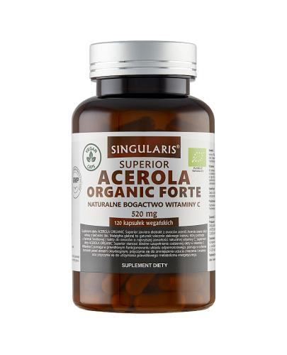 Singularis Superior Acerola Organic Forte naturalne bogactwo witaminy C 520mg 120 kapsułek  zdjęcie
