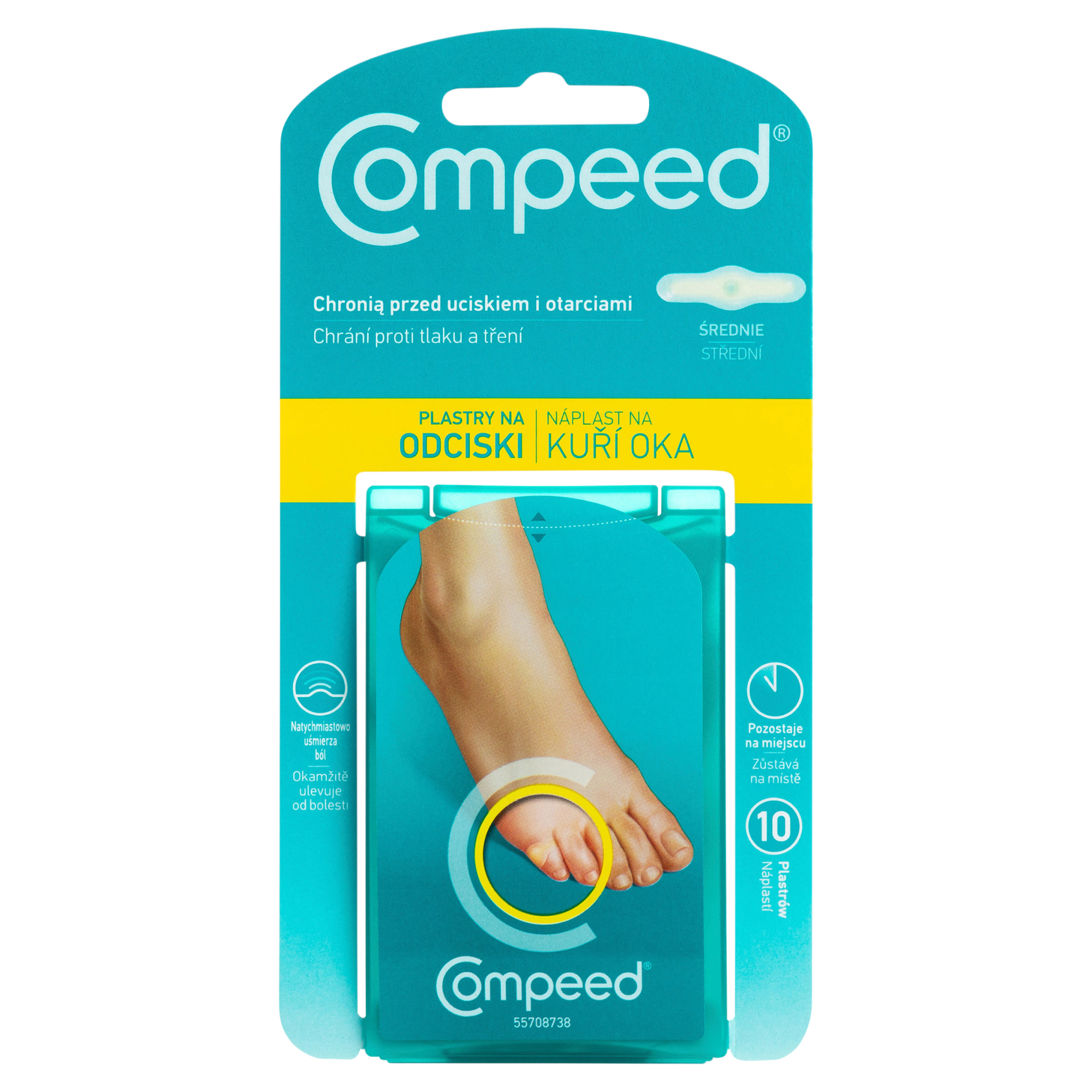 COMPEED Plastry na odciski średnie - 10 szt. - cena, opinie, właściwości  zdjęcie