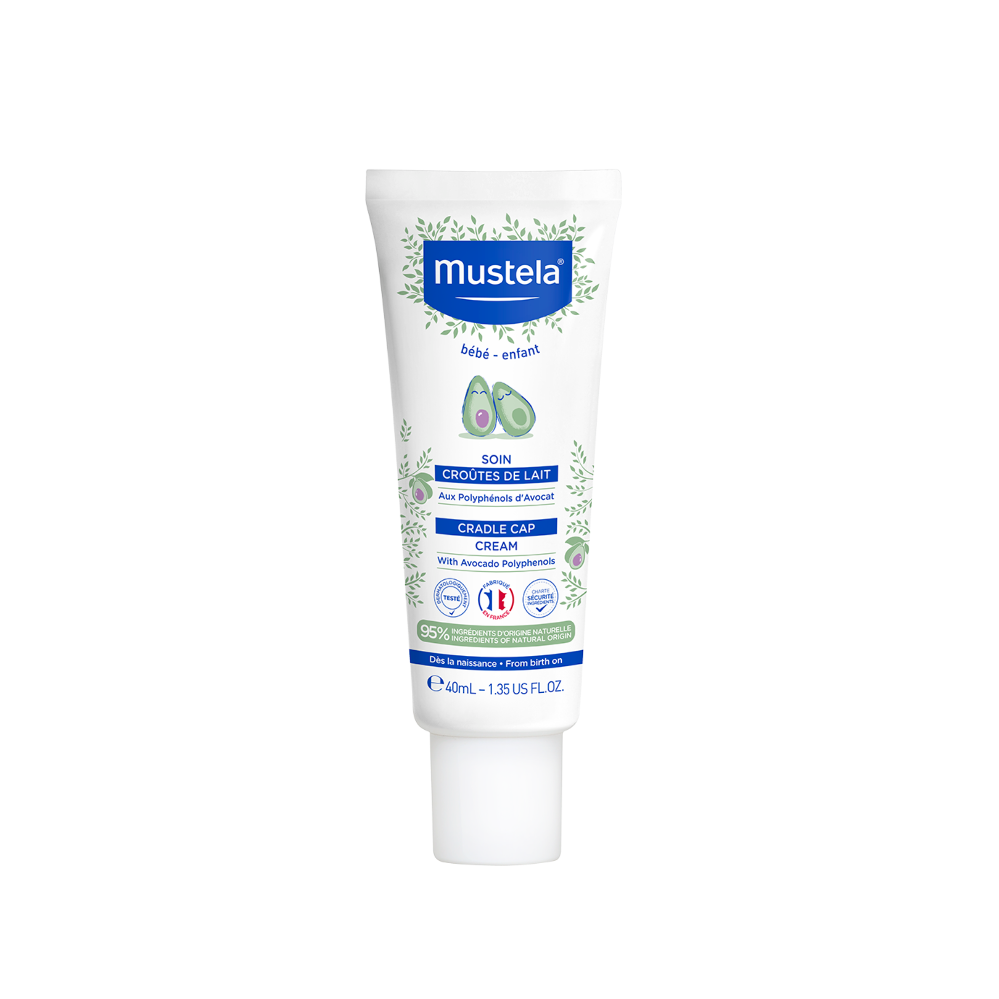 Mustela Bebe krem na ciemieniuchę od dnia narodzin 40 ml zdjęcie
