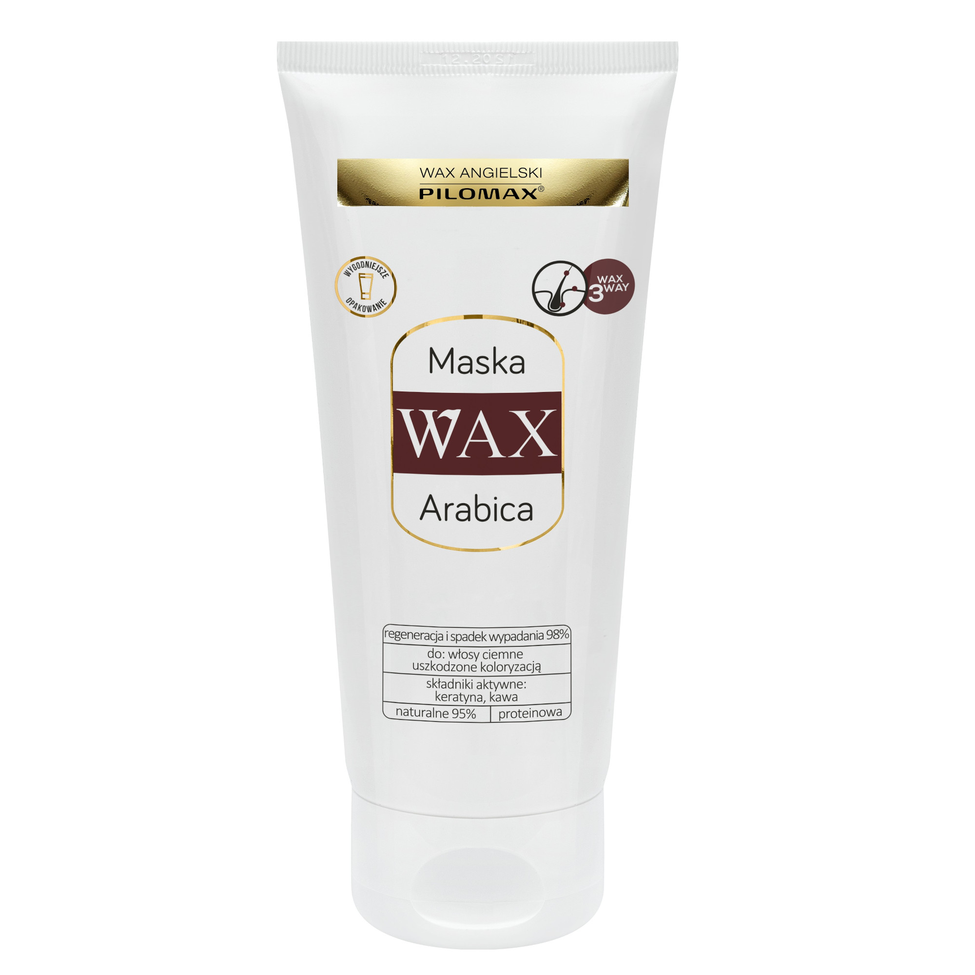 Pilomax maska Arabica Wax do włosów farbowanych ciemnych, 200 ml zdjęcie