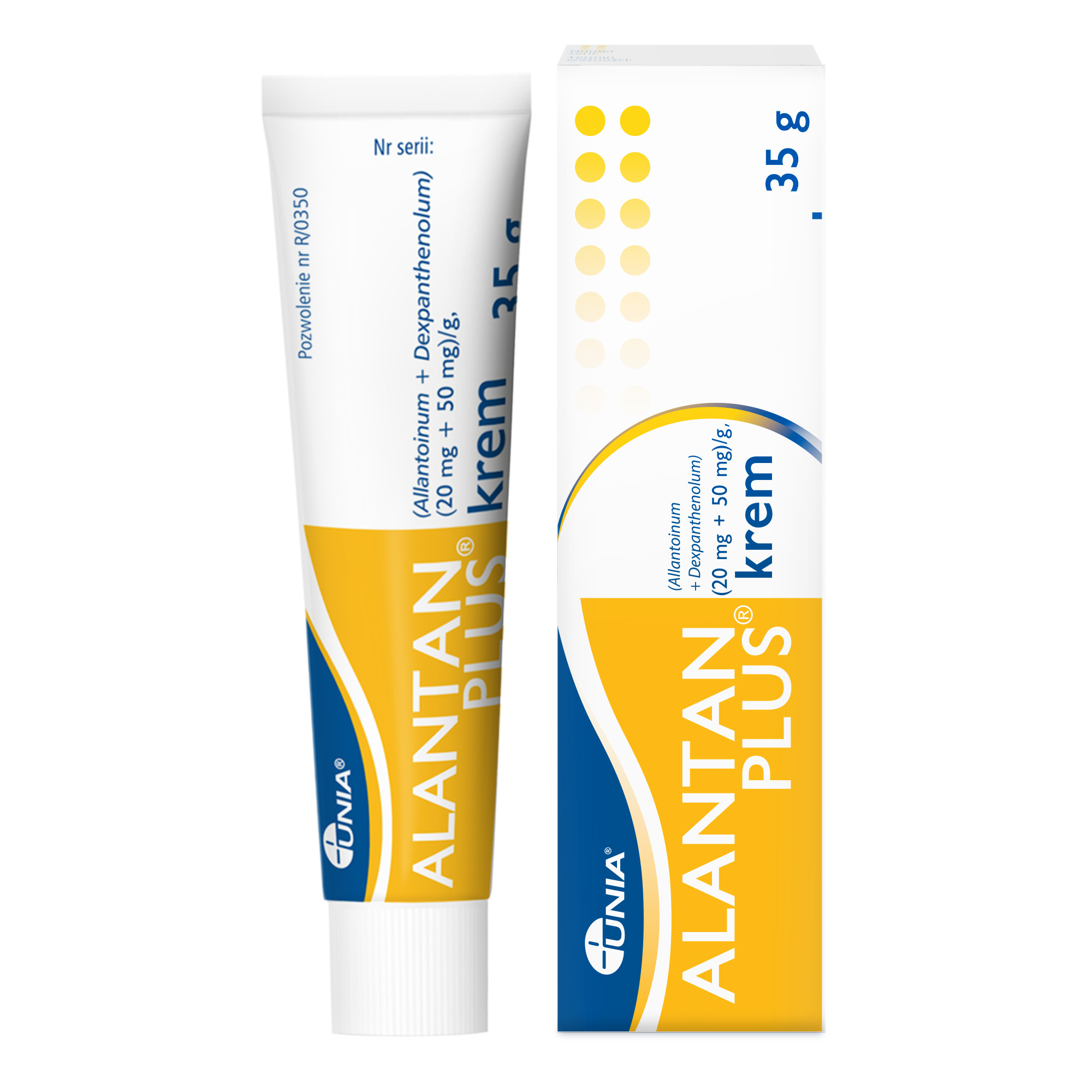 Alantan Plus (20 mg + 50 mg)/g, krem, 35 g zdjęcie
